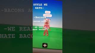 THEY HATE BACONS! #roblox #robloxshorts @Aueoem #funny are love bacon    Hate Slender say voice