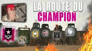 LE RETOUR DE LA ROUTE DU CHAMPION EN FACECAM AVEC 5 BOUCLIERS EN RANKED ! RAINBOW SIX SIEGE