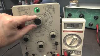 Heathkit IT-28 Capacitor Checker Repair plus demo Vintage Test gear how to