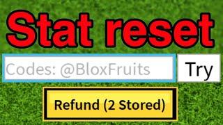 ALL stat reset codes in 1 minute.. (Blox Fruits)