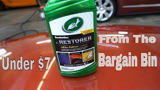 "The Bargain Bin!" Car Detailing On A Budget! TurtleWax The RESTORER With Heal & Seal Technology!