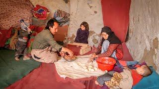 A Day in the Life: Afghan Twins Cooking & Living in a Cave