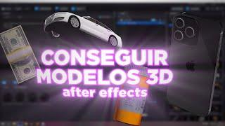 Como conseguir modelos 3d para o plugin element - after effects