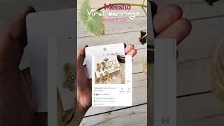 Messho viral earrings || rose gold studs #meeshohaul  #earrings #meesho #meeshofinds