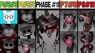 Phase 1 VS Phase 2 VS Phase 3 VS Phase 4 VS Phase 5 VS Phases 6-11 in Incredibox Sprunki!