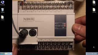 PLC xinjet XC3 24 T C подключение и прошивка в среде XCPpro   YouTube