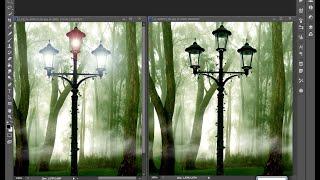 как сделать свет в фонаре в фотошоп cs6
