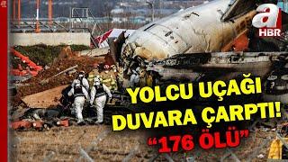 Güney Kore'de Uçak Piste Sürüklenerek Duvara Çarptı: 176 Ölü! İşte O Anlar... | A Haber