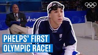 Michael Phelps' first Olympic race | Iconic Races