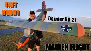 Taft-Hobby Dornier DO-27 1600mm RC Plane PNF HEER army scheme 4SMAIDEN FLIGHT