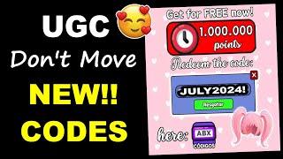 *NEW* CODES UGC DONT MOVE JULY 2024 - ROBLOX UGC DONT MOVE CODES