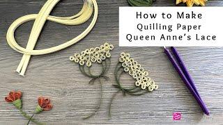 How to Make Queen Anne's Lace with Quilling Paper | Paper Craft Flowers