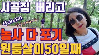 농사랑 다 포기하고 시골집을 버리고 계족산황톳길 원룸살이 월30만원 50일째 성대마비 등 맨발걷기 사례들~