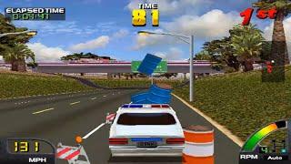 Cruis'n USA Arcade (Midway V-Unit Hardware) - La Freeway (Easy) - Police Car - Full Race