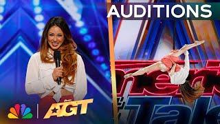 Dentist Turned Aerialist Kelsey Jane Performs to "What Was I Made For" | Auditions | AGT 2024