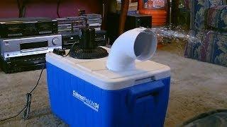 Homemade air conditioner DIY - Awesome Air Cooler! - EASY Instructions - can be solar powered!