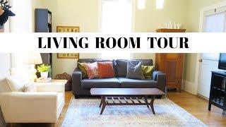 Living Room Tour | Eclectic Vintage Modern Space | Thrifty Home Decor