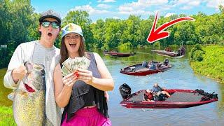 Fishing A SUMMER Bass Tournament With My GIRLFRIEND - Will We Win?