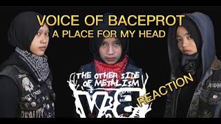 VOICE OF BACEPROT -A PLACE FOR MY HEAD REACTION #voiceofbaceprot #metalreaction #guitar