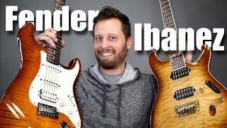 FENDER HSS STRAT vs IBANEZ PRESTIGE - Guitar Tone Comparison!!