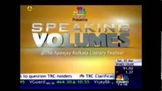 Apeejay Kolkata Literary Festival 2013 show on CNBC-TV18