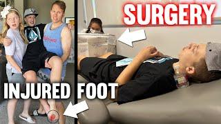 DAVID HAD FOOT SURGERY!