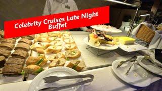 Celebrity Cruises Late Night Snack Buffet Food Tour