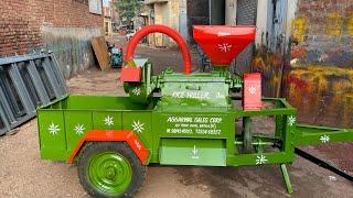 Rice Huller | Tractor Operated Rice Mill || Ostad 3No Rice Huller with Polisher | धान कुटाई मशीन