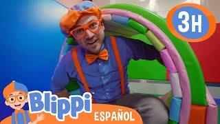 Blippi visita el patio de juegos| Blippi Español | Videos educativos para niños |Aprende y Juega