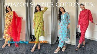 Summer cotton and printed fits from Amazon under 845/- || must watch - quality is superb||