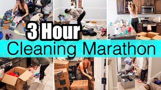 *EXTREME* 3 HOUR CLEANING MARATHON 2024 :: DEEP CLEAN, DECLUTTER, ORGANIZE, PACK + MOVE!