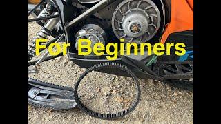 How to Change a Snowmobile Belt (for beginners)