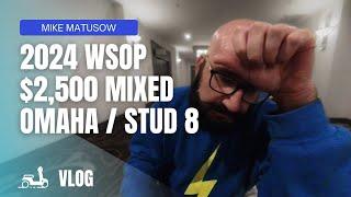 $2,500 Mixed Omaha 8 / Stud 8 VLOG - 2024 WSOP
