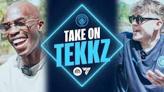 NFL LEGEND TAKES ON MAN CITY  | Take On Tekkz | Ft Ochocinco, Wright-Philips & Lescott