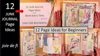 12 Junk Journal PAGE IDEAS That Work Every Time  Easy For Beginners