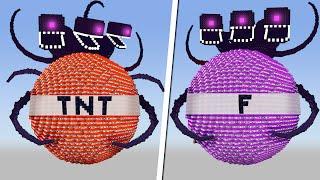 Wither Storm VS 10,000 TNT and other Bombs
