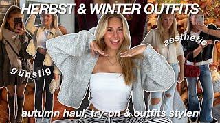 HERBST & WINTER OUTFIT INSPO  ich shoppe und style günstige herbstoutfits | haul