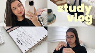 study vlog  reta final da faculdade, provas, rotina, surtos e afazeres.