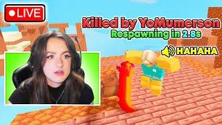 I STREAMSNIPED with a VOICECHANGER In Roblox BedWars!