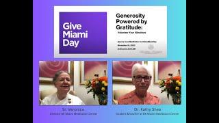 BK Miami Meditation LIVE: Generosity powered by Gratitude.