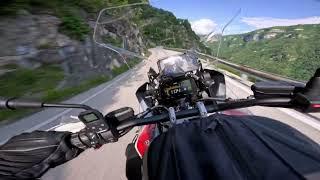 BMW R1250 GS Adventure  Akrapovic Dolomiten Italy Trip Gopro small Road Blast Trento SP78 Sound RAW