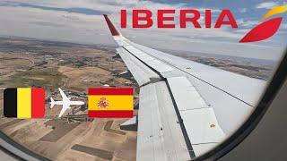 HOT AND TURBULENT Iberia Airbus A320 summer landing in Madrid