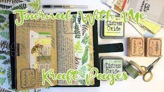 Journal With Me | Kraft Pages | Travelers Notebook