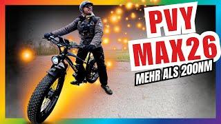  DAS BRUTALSTE E-Bike? PVY MAX26 mit über 200NM im EXTREM-Test!  #DoppelMotor #TorqueMonster