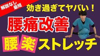 【腰痛治し方ストレッチ】腰痛や坐骨神経痛に超効果的！！ズボラな方でもこのストレッチだけで劇的に改善