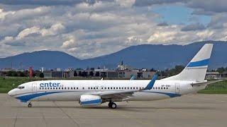 Beautiful Plane Spotting of Close up of Landings and Takeoffs at Graz Airport in Austria