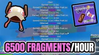 1300 CANDY PER HOUR (6500 FRAGMENTS/HOUR) SECRET METHOD | Blox Fruits Christmas Update