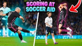 I SCORED AT SOCCER AID! *MATCH DAY BTS*