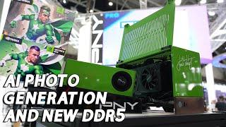 PNY XLR8 #computex2024 - Gaming & Pro GPUs, 10x Faster AI Photo Generation