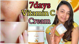 7Days Organic Vitamin C Face Cream | All Skin Types | Oil Free Quick Absorbing | Glow & Clear Skin